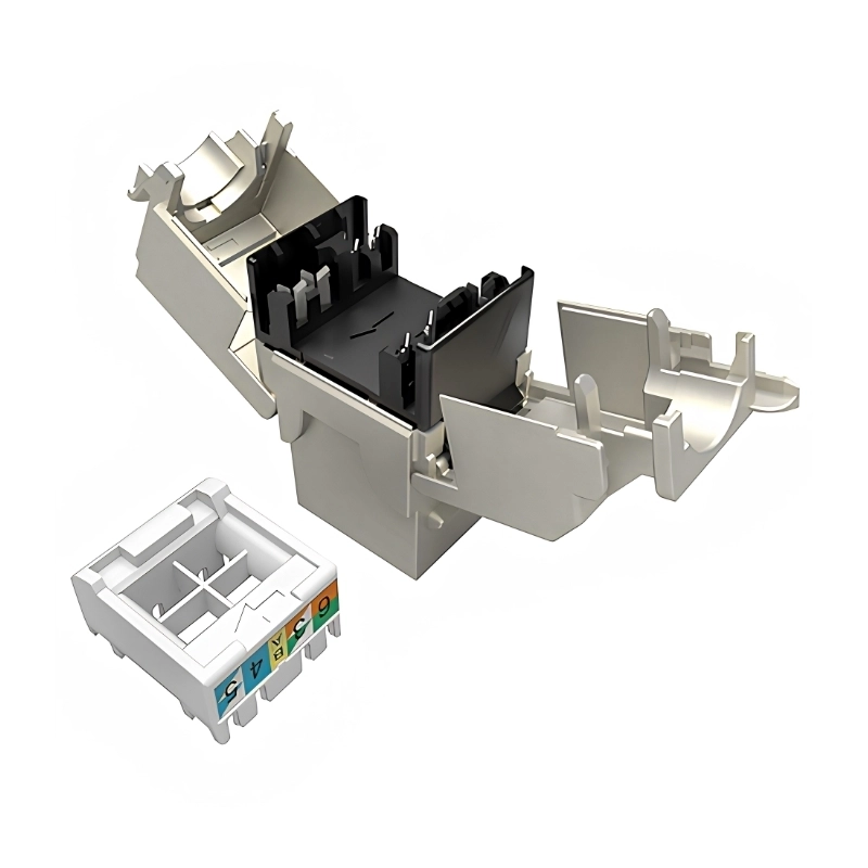Конектор toolless Cat.6 STP 1ХRJ45 BK SA, AWG 26 - 22, solid - Solarix 25286802