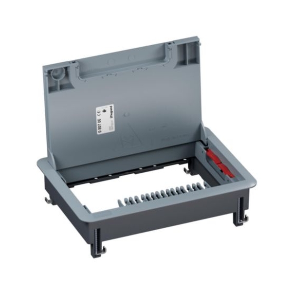 Подова ревизионна кутия пластмаса в двоен под 8/12M празна 203x286mm - Legrand Floor box 080706