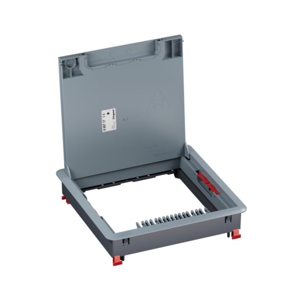 Подова ревизионна кутия пластмаса за бетонен под 16/24M празна 286x286mm - Legrand Floor box 080717