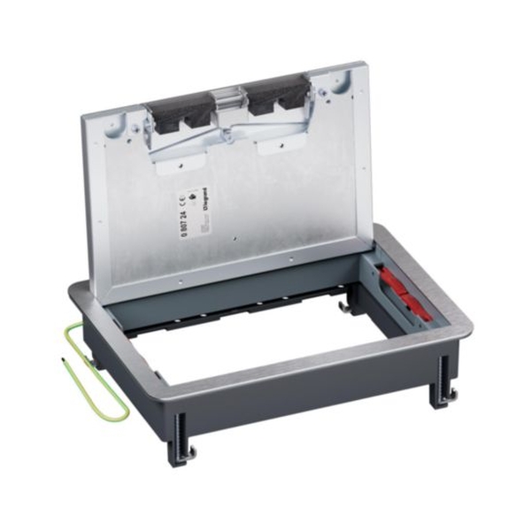 Подова ревизионна кутия метална в двоен под 8/12M празна 203x286mm - Legrand Floor box 080724
