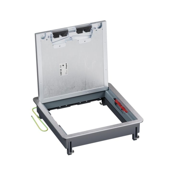 Подова ревизионна кутия метална в двоен под 16/24M празна 286x286mm - Legrand Floor box 080726
