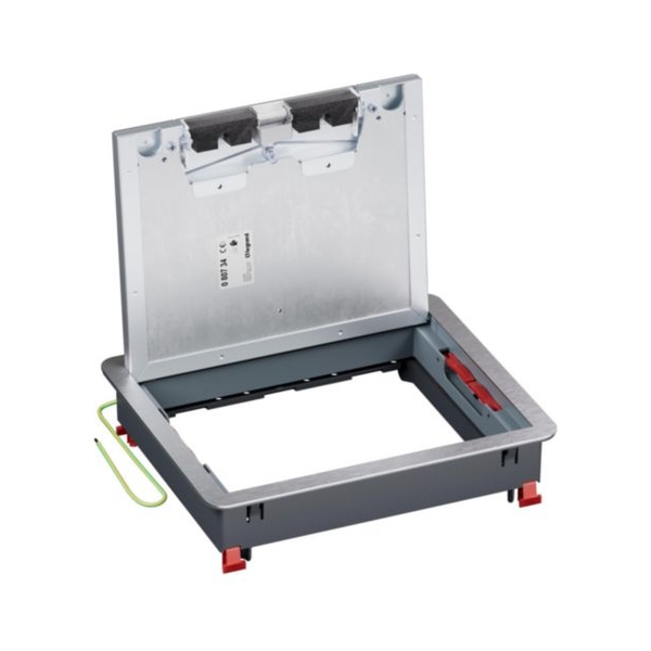 Подова ревизионна кутия метална за бетонен под 12/18M празна 241x286 mm - Legrand Floor box 080734