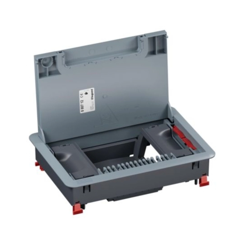 Plastic floor box for concrete floor 8M (2x4) module for vertically mounted mechanisms - Legrand Floor box 080712