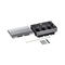 Metal floor box, fully recessed into a raised floor 12M (3x4) module for horizontally mounted mechanisms - Legrand Floor box 080736
