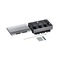 Metal floor box, fully recessed into a raised floor 12M (3x4) module for horizontally mounted mechanisms - Legrand Floor box 080736