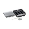Metal floor box, fully recessed into a raised floor 24M (3x8) module for horizontally mounted mechanisms - Legrand Floor box 080738