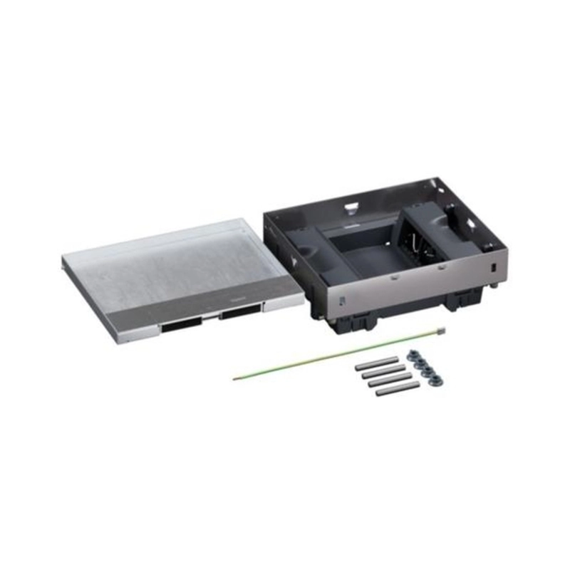 Metal floor box, fully recessed into a raised floor 12M (2x6) module for vertically mounted mechanisms - Legrand Floor box 080740