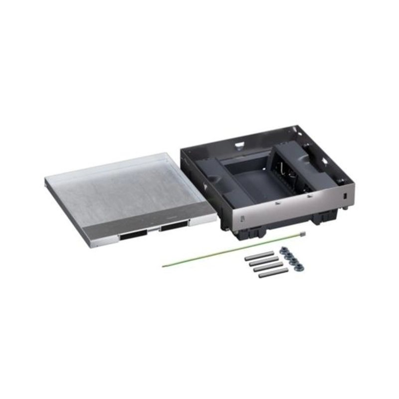 Metal floor box, fully recessed into a raised floor 16M (2x8) module for vertically mounted mechanisms - Legrand Floor box 080741