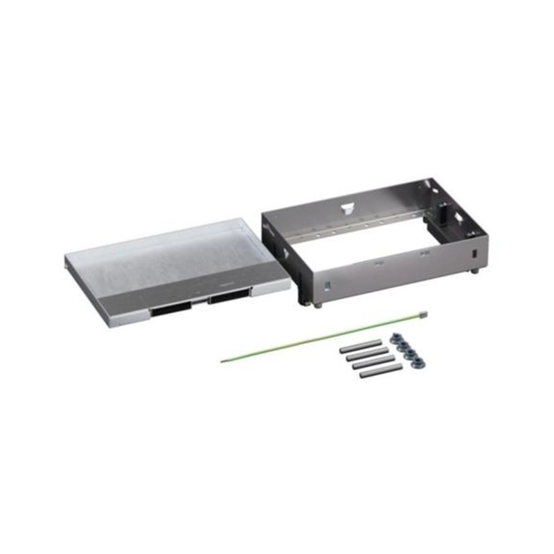Floor inspection box metal fully embedded for concrete floor 8/12M empty 181x264mm - Legrand Floor box 080742