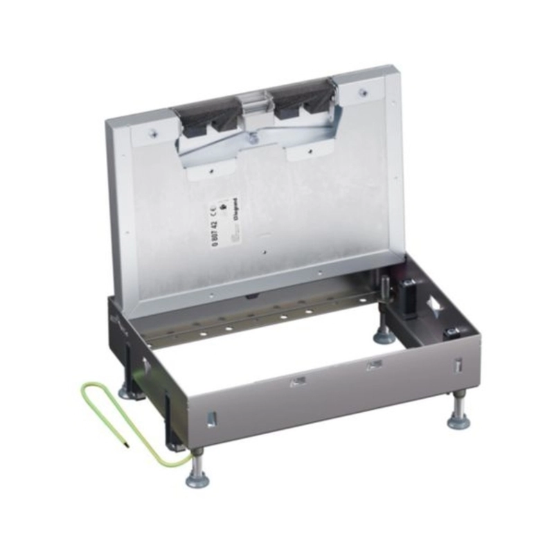 Floor inspection box metal fully embedded for concrete floor 8/12M empty 181x264mm - Legrand Floor box 080742
