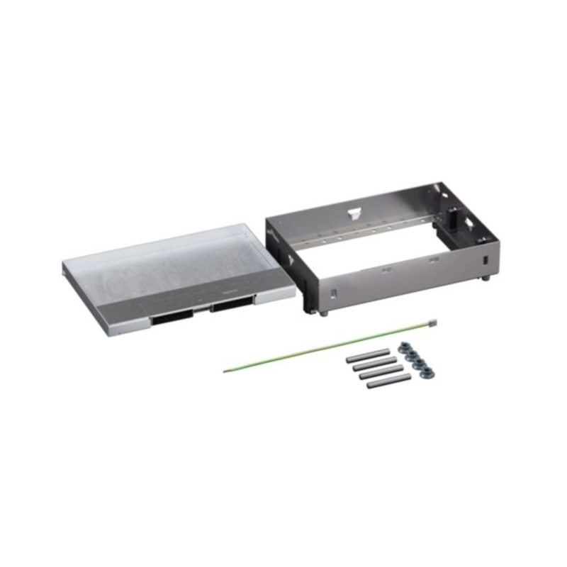 Floor inspection box metal fully embedded for concrete floor 8/12M empty 181x264mm - Legrand Floor box 080742