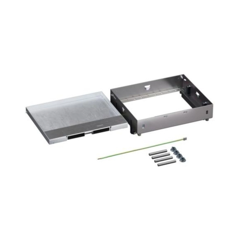 Floor inspection box metal fully recessed for concrete floor 12/18M empty 219x264mm - Legrand Floor box 080743