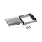 Floor inspection box metal fully recessed for concrete floor 16/24M empty 264x264mm - Legrand Floor box 080744