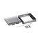 Floor inspection box metal fully recessed for concrete floor 16/24M empty 264x264mm - Legrand Floor box 080744