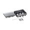 Metal floor box, fully embedded in concrete, 18M (3x6) modules for horizontally mounted mechanisms - Legrand Floor box 080746