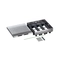 Metal floor box, fully embedded in concrete, 24M (3x8) modules for horizontally mounted mechanisms - Legrand Floor box 080747
