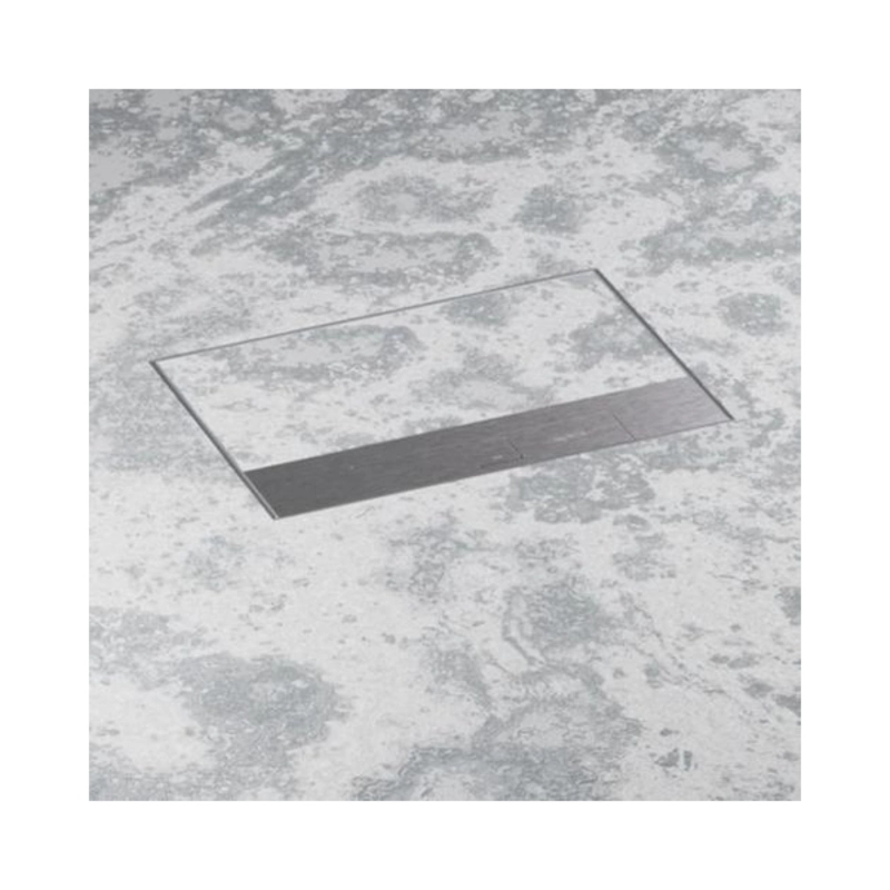 Metal floor box, fully embedded in concrete, 8M (2x4) module for vertically mounted mechanisms - Legrand Floor box 080748