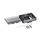 Metal floor box, fully embedded in concrete, 12M (2x6) modules for vertically mounted mechanisms - Legrand Floor box 080749