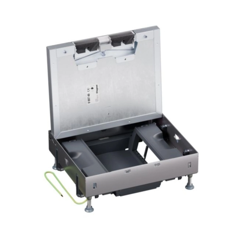 Metal floor box, fully embedded in concrete, 12M (2x6) modules for vertically mounted mechanisms - Legrand Floor box 080749