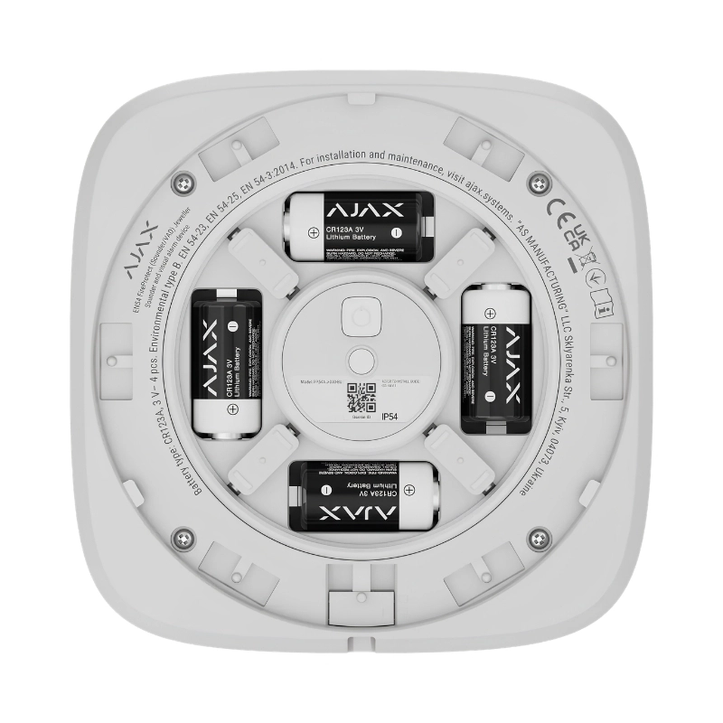 Wireless addressable siren 100 dB, IP54 - AJAX EN54 FireProtect (Sounder)