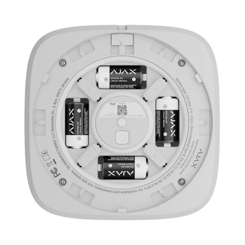 Wireless addressable siren 100 dB with indicator light - AJAX EN54 FireProtect (Sounder/VAD)