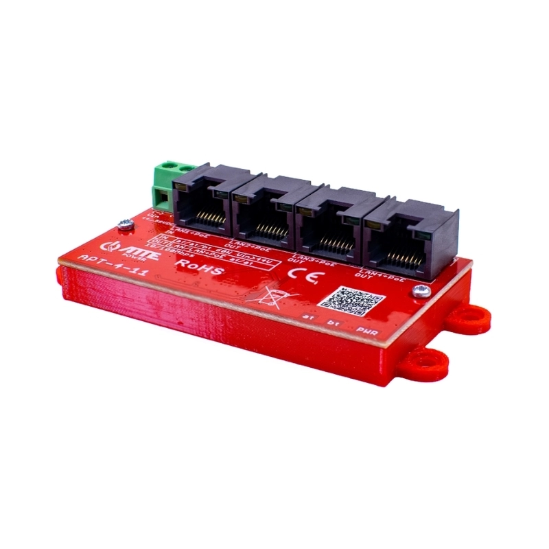 1xPoE IN 3xPoE Out мрежов суич 10/100 - ATTE Power APT-4-11