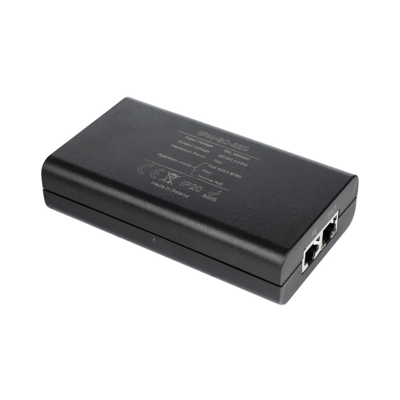 PoE инжектор 90W с дисплей 10/100/1000Mbps - ATTE Power IPM-90-550