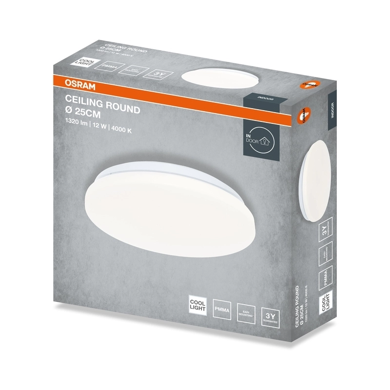 LED ceiling light CEILING ROUND 12W 960lm 4000K IP20 white OSRAM