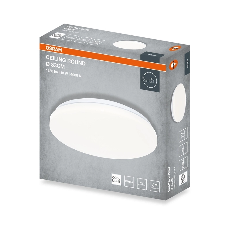 LED ceiling light CEILING ROUND 18W 1440lm 4000K IP20 white OSRAM