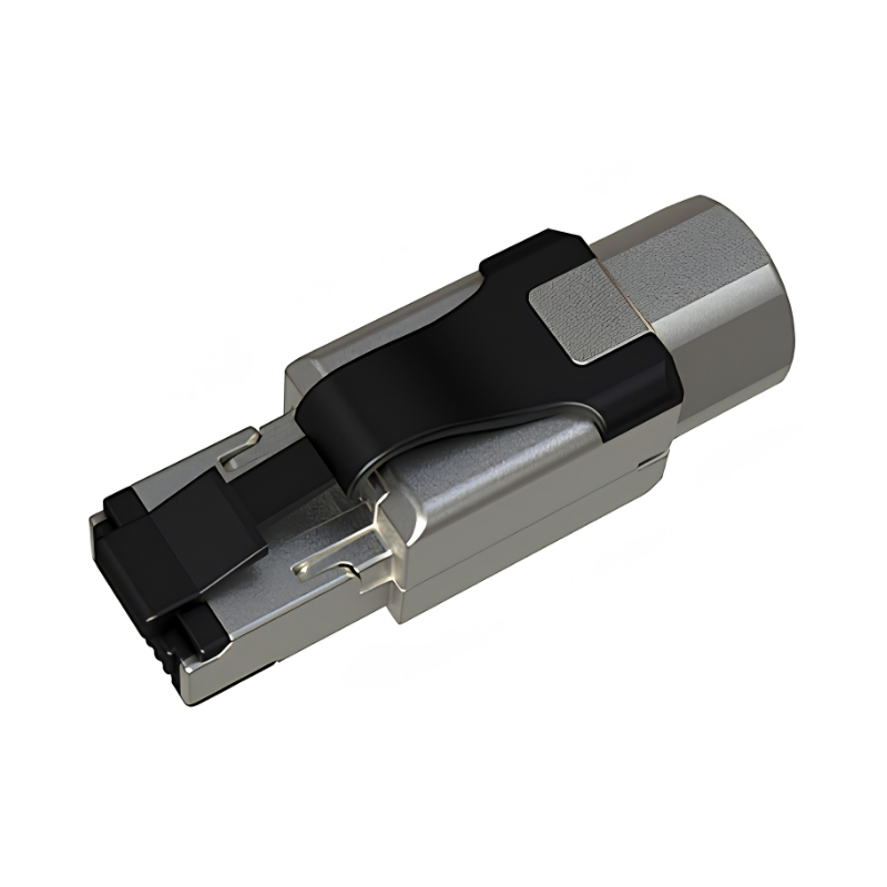 Конектор MPTL RJ45 cat. 6A STP toolless - Solarix SXRJ45-6A-STP-BK-SA-N