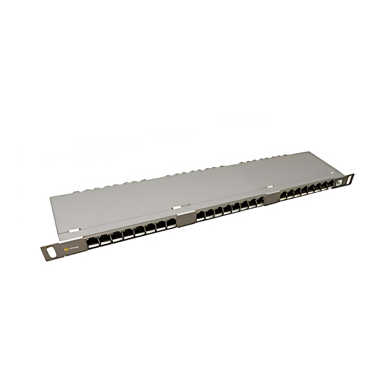 Панел 19" 0.5U 24xRJ45 cat. 5e STP - Solarix SX24HD-5E-STP-SL