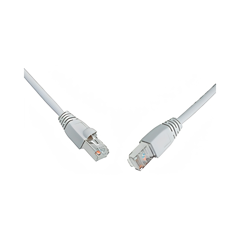 Корда cat. 5e S/FTP PVC 0.5 m Сив - Solarix C5E-315GY-0,5MB