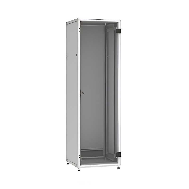 Шкаф стоящ LC-50 42U 600x600 mm Сив RAL 7035 стъклена врата - Solarix LC-50 42U 600x600 RAL 7035