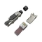 Connector MPTL RJ45 cat. 6A STP toolless - Solarix SXRJ45-6A-STP-BK-SA