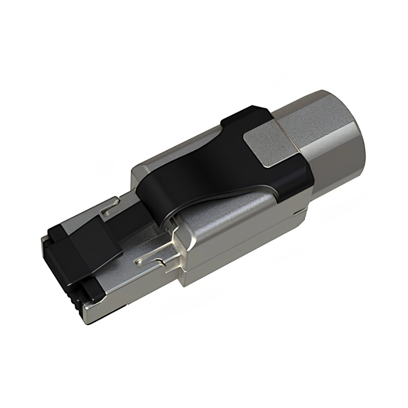 Connector MPTL RJ45 cat. 6A STP toolless - Solarix SXRJ45-6A-STP-BK-SA-N