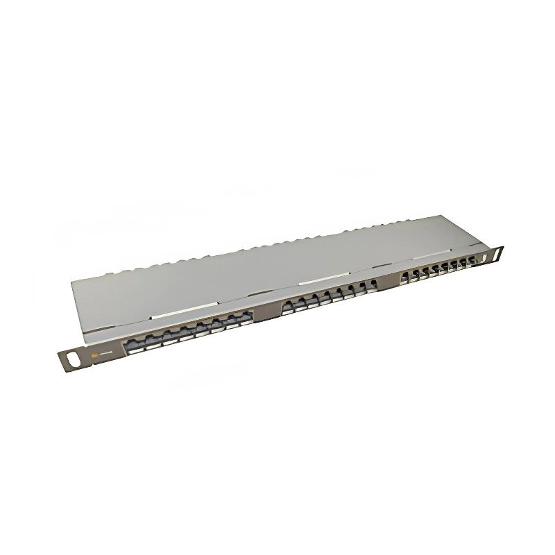 Panel 19" 0.5U 24xRJ45 cat. 6 STP - Solarix SX24HD-6-STP-SL