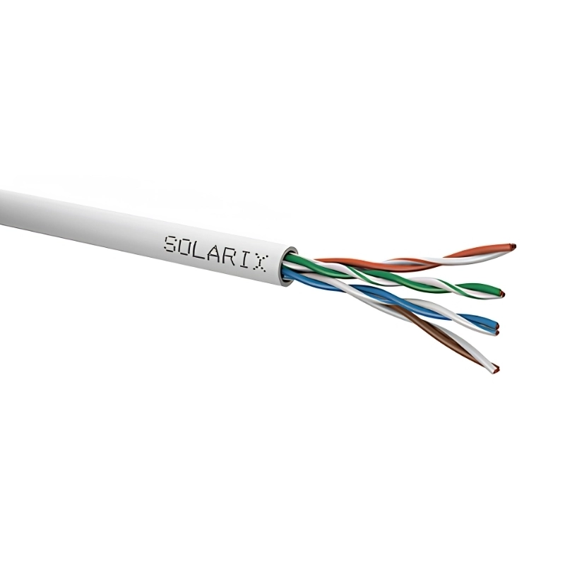 Cable cat. 5e U/UTP PVC Eca 100 m - Solarix SXKD-5E-UTP-PVC