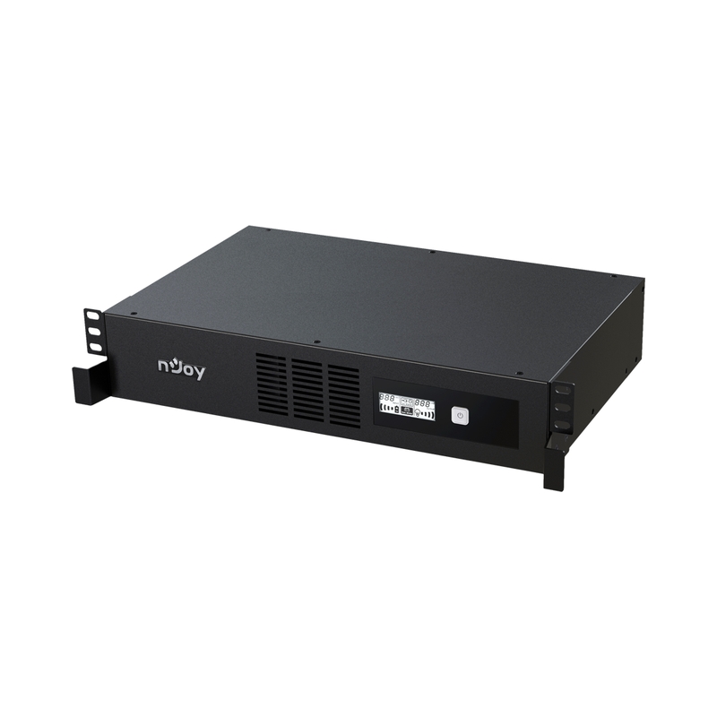 UPS 2000VA/1200W, Line Interactive, Rack, Микропроцесорно управление, LCD дисплей, Симулирана синусоида - NJOY Code 2000