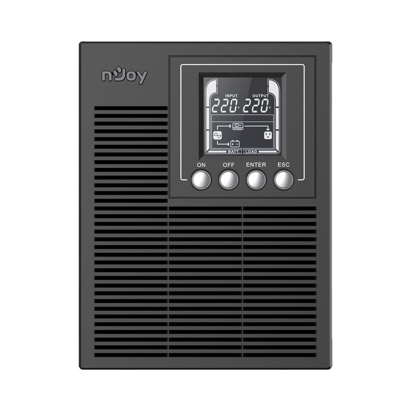 UPS 1000VA/800W, On-Line технология, Tower, двойна конверсия; Микропроцесорно управление,
LCD дисплей, чиста синусоида; - NJOY Echo Pro 1000