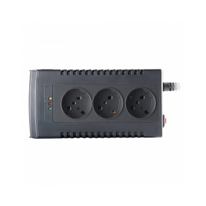 Стабилизатор на напрежение 1000VA/500W; синусоида без изкривявания, 3x шуко контакта 2xRJ11 гръмозащита - NJOY Paladin 1000