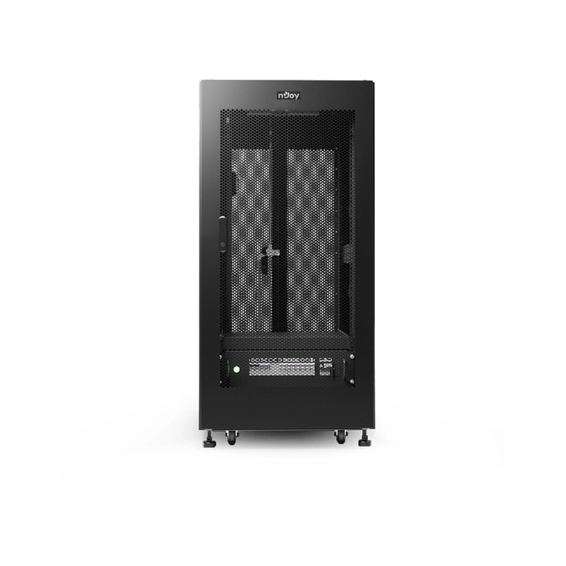 Micro Data Center 24U 1P 230V, 18U използваема, PDM 6kW IP20, PDU 12xC13 + 4xC19, - NJOY Forge MDC 3K-24U