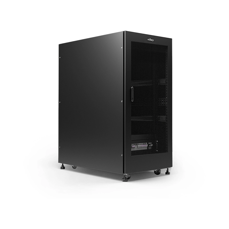 Micro Data Center 24U 1P 230V, 18U използваема, PDM 6kW IP20, PDU 12xC13 + 4xC19, - NJOY Forge MDC 3K-24U