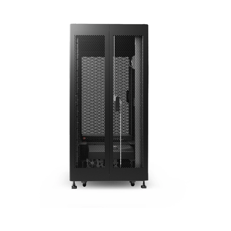 Micro Data Center 24U 1P 230V, 18U използваема, PDM 6kW IP20, PDU 12xC13 + 4xC19, - NJOY Forge MDC 3K-24U