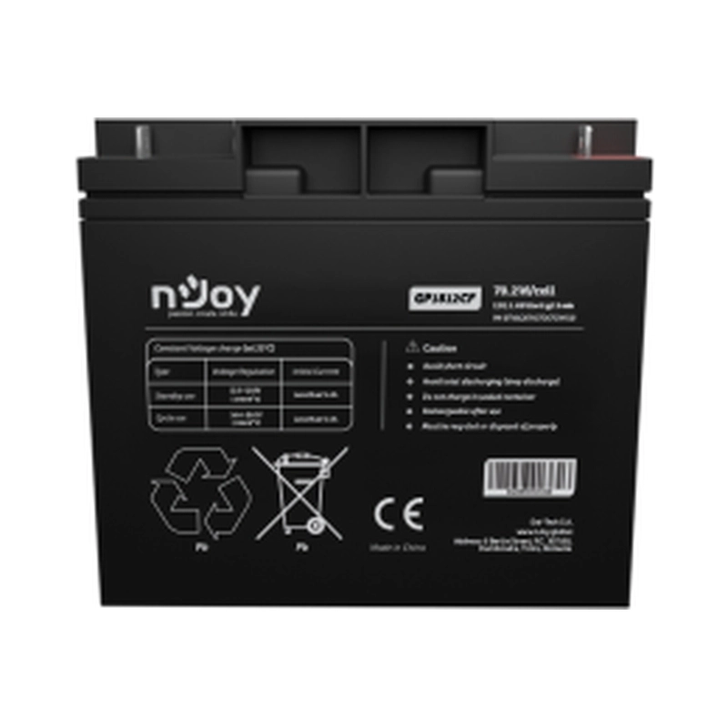 Батерия 12V 70,2W/cell - 18Ah Тип VRLA без поддръжка T3 конектор - NJOY GP1812CF