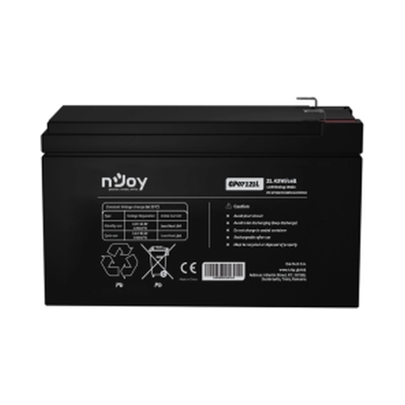 Батерия 12V 21,4W/cell - 7Ah Тип VRLA без поддръжка F1(T1) конектор - NJOY GP07121L