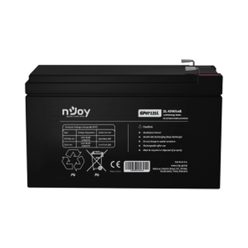 Батерия 12V 21,4W/cell - 7Ah Тип VRLA без поддръжка F1(T1) конектор - NJOY GP07121L