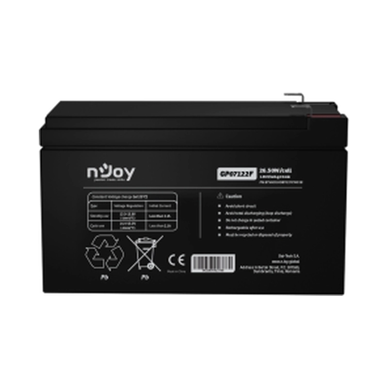 Батерия 12V 265W/cell - 7Ah Тип VRLA без поддръжка F2(T2) конектор - NJOY GP07122F