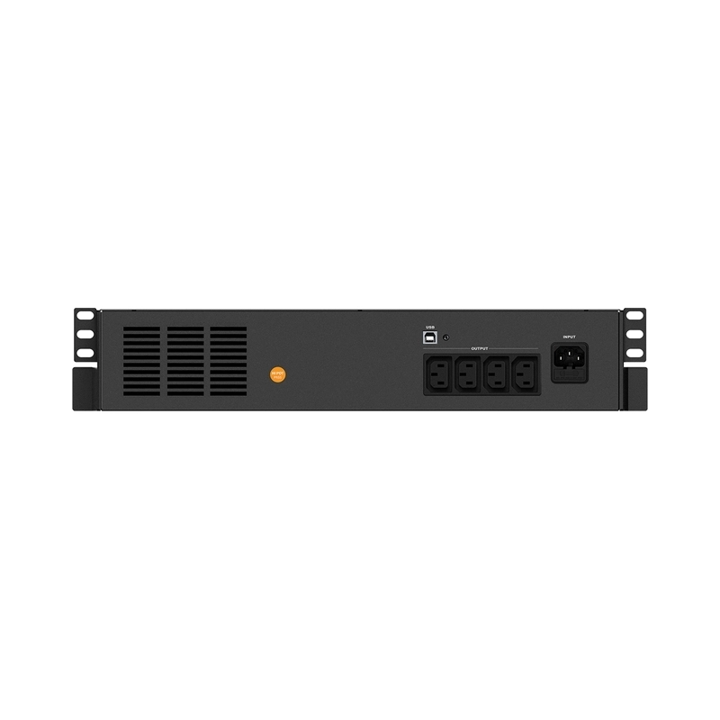UPS 800VA/480W, Line Interactive, Rack, Микропроцесорно управление, LCD дисплей, Симулирана синусоида - NJOY Code 800