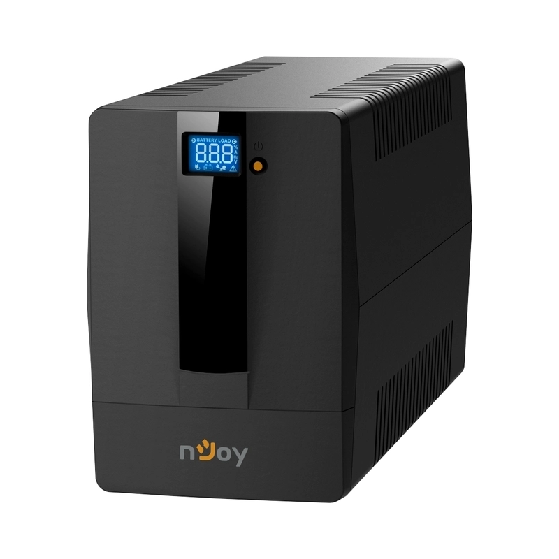 UPS 1000VA/600W, Line Interactive, Tower, Микропроцесорно управление, Симулирана синусоида - NJOY Horus Plus 1000