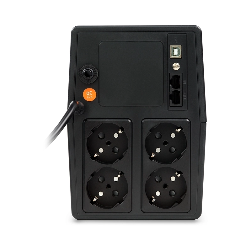 UPS 1000VA/600W, Line Interactive, Tower, Микропроцесорно управление, Симулирана синусоида - NJOY Horus Plus 1000